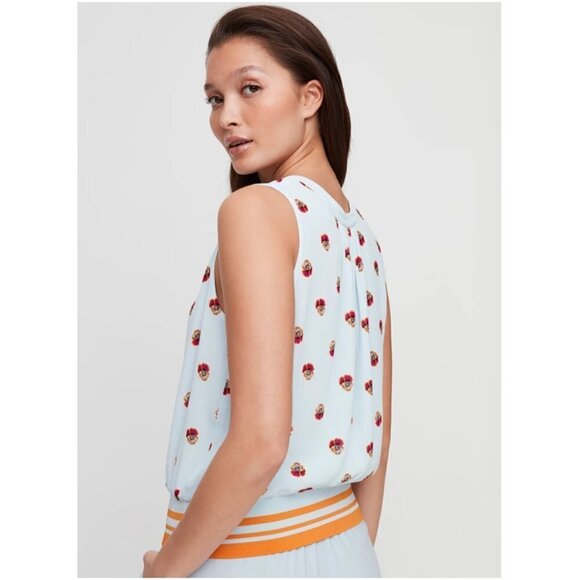 Babaton printed banded sleeveless blouse - Picture 3 of 8